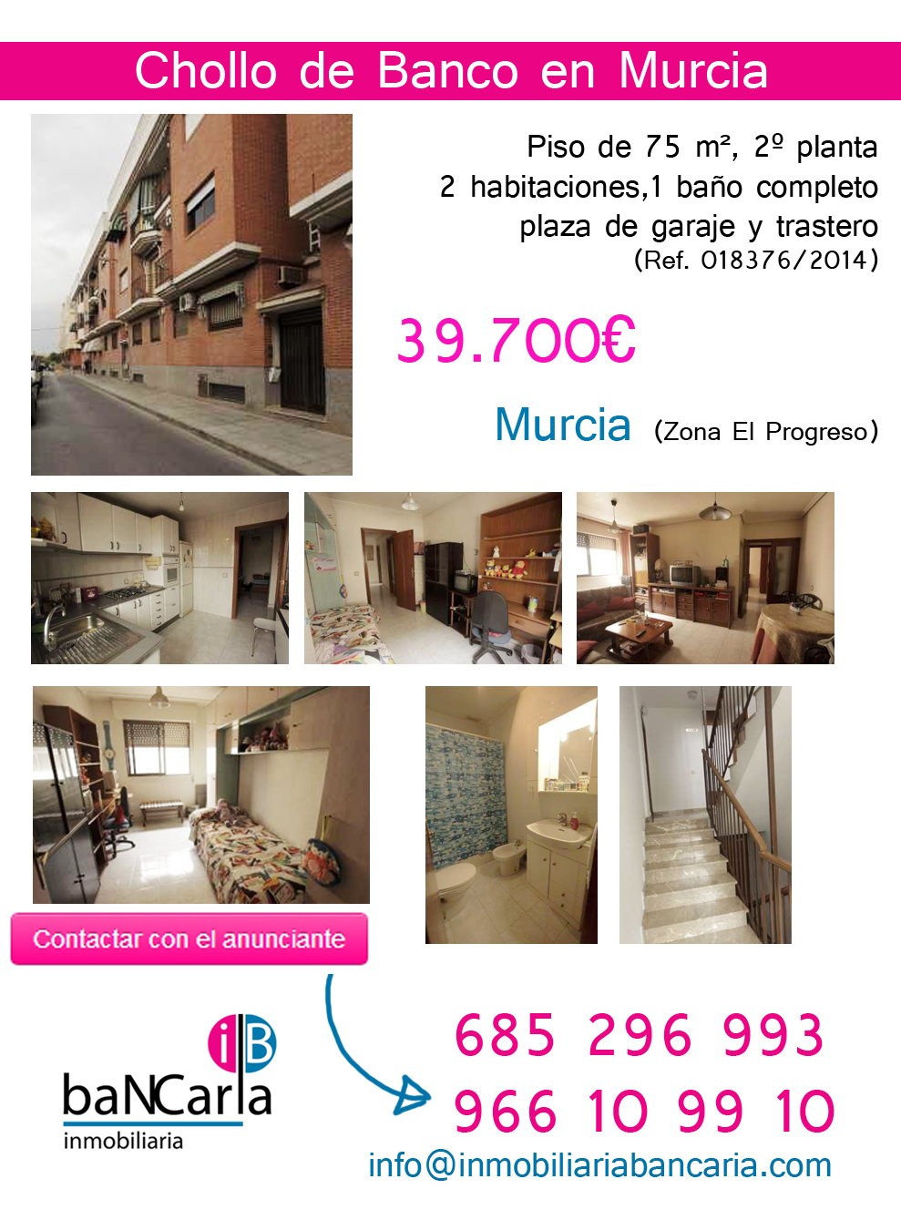 Casa en Venta de Banco en Murcia (Zona El Progreso
