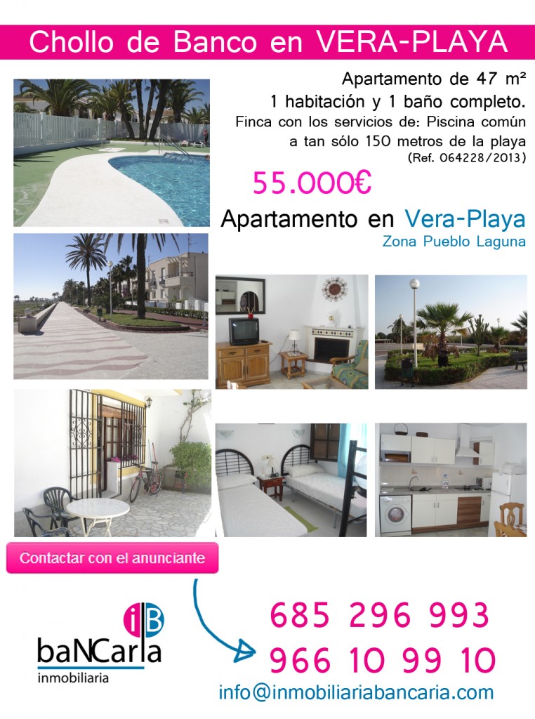Apartamento a la venta en Vera-playa de 47 m² a 150m de la ...