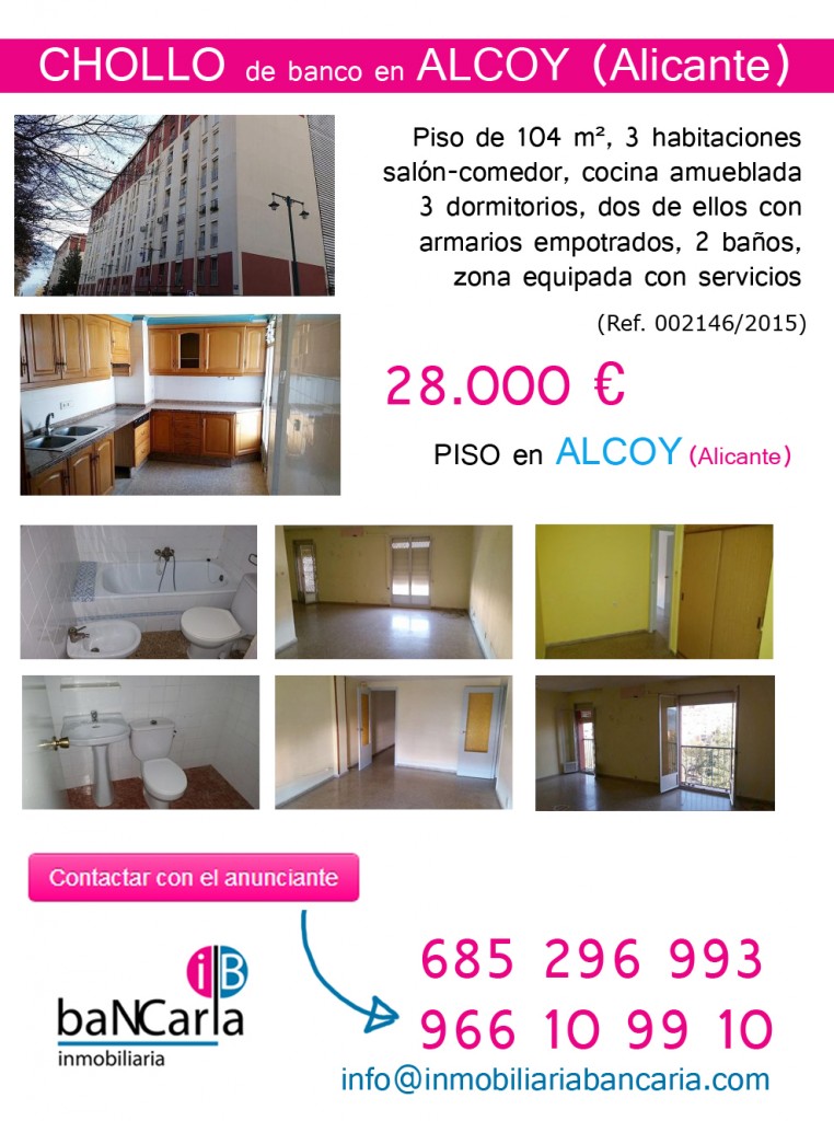 Piso de Banco a la venta en Alcoy (Alicante) Inmobiliaria Bancaria