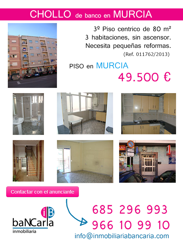 Piso de Banco a la venta en Murcia Inmobiliaria Bancaria