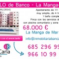 Apartamento en venta de banco en La Manga-Murcia p