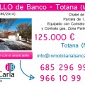 Chalet en venta de banco en Totana-Murcia p