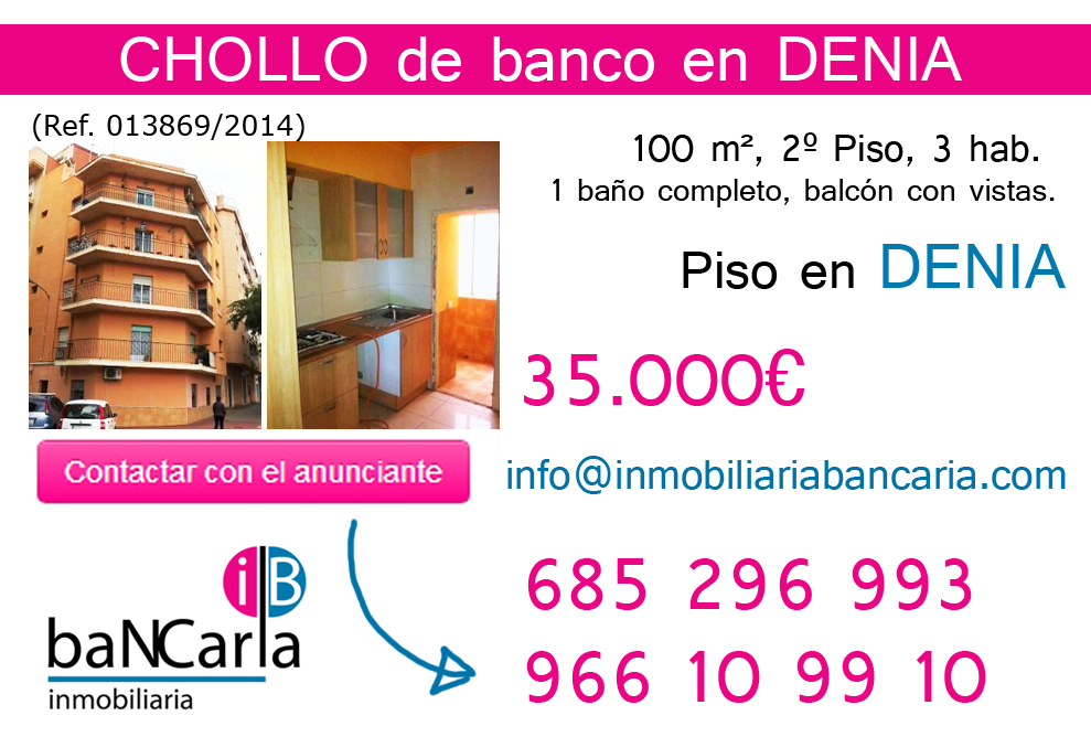 Piso de Banco a la venta en Denia