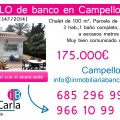 Chalet de banco a la venta en Campello (Alicante)