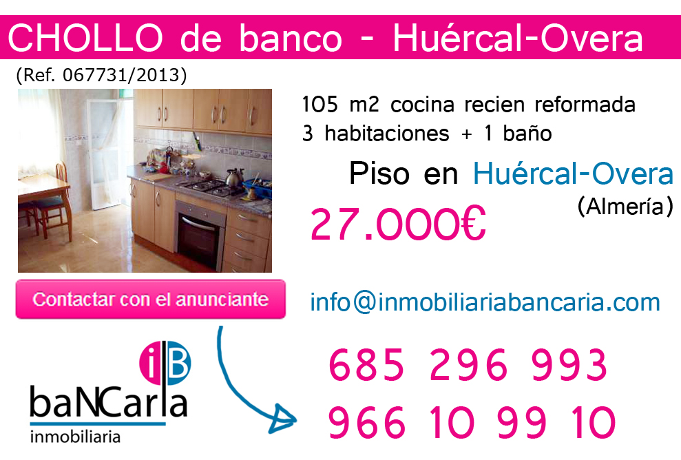 Piso en venta de banco en Huércal-Overa-Almería