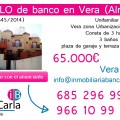 Piso en venta de banco en Vera (Almería)