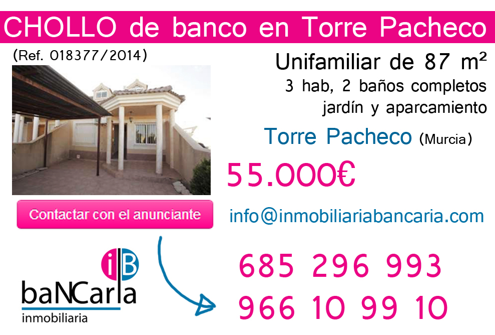 Unifamiliar de Banco al a Venta en Torre Pacheco (Murcia)